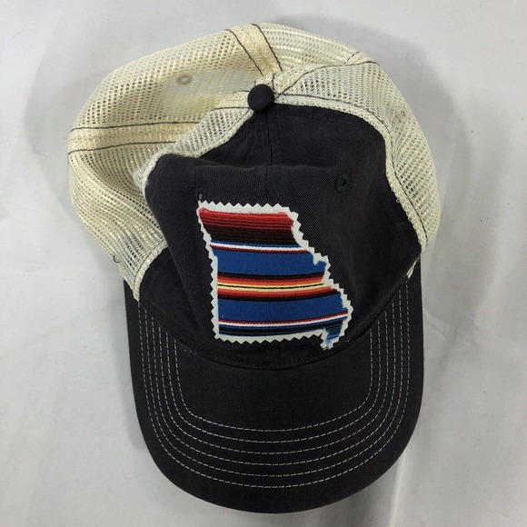 MISSOURI STATE SHAPE OUTLINE HAT CAP SNAPBACK MESH ADJUSTABLE ONE SIZE FITS MOST - Picture 5 of 10